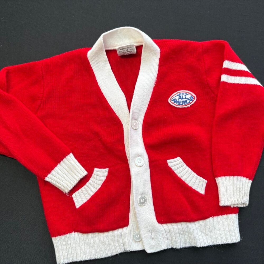 Vintage French Toast All American Cardigan Sweater - 3T